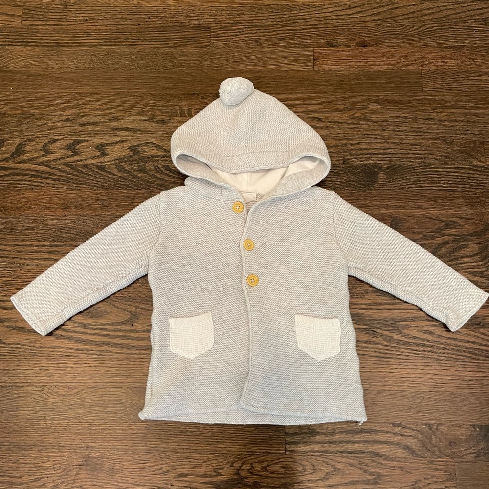 Korango Sweater Jacket with Buttons. Size: 3-6 months. EUC.